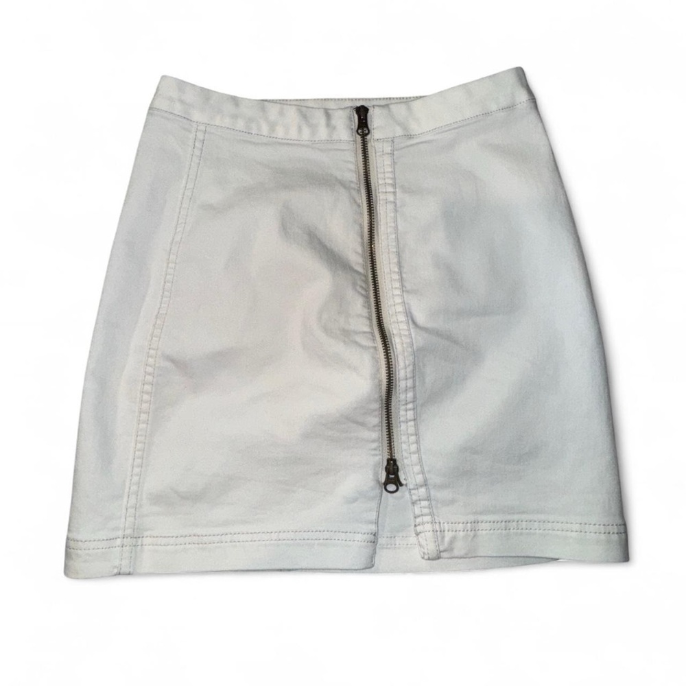 Free People White Mini Skirt - Picture 2 of 6